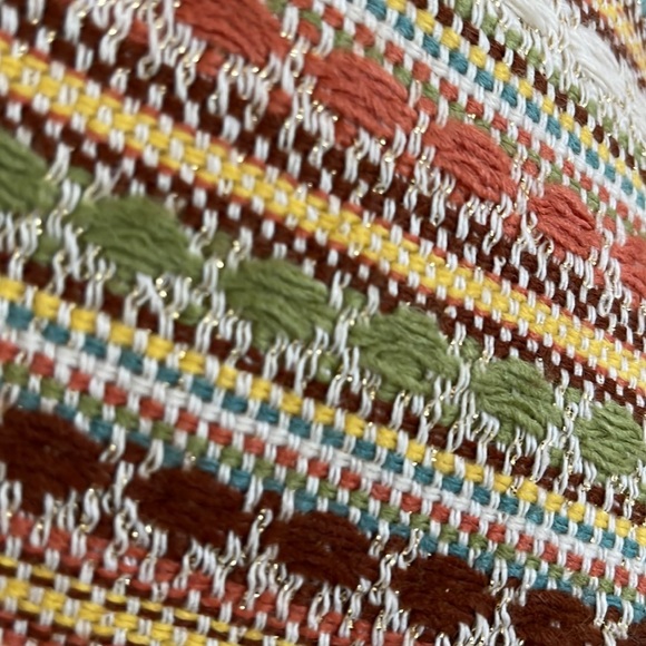 Nanette Lepore Embroidered Chevron Multicolor Skirt Size 10 - Picture 8 of 10